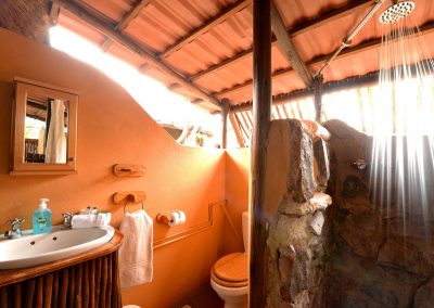 Safari tent bathroom